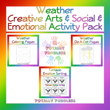 Preview of Weather | Creative Arts & Social & Emotional Development | Activity Pack
