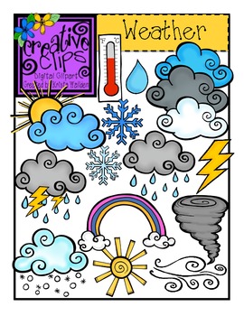 Preview of Weather Clipart {Creative Clips Clipart}