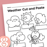 Weather Cut and Paste • Hands-on Gluing Activity Printable K-2+