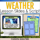 Weather PowerPoint Slides and Note Taking Graphic Organize