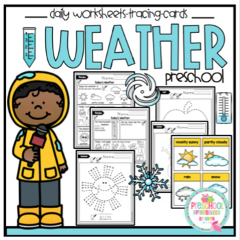 Preview of Weather Daily Worksheets "No Prep"