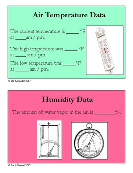 Preview of Weather Data Collection Cards