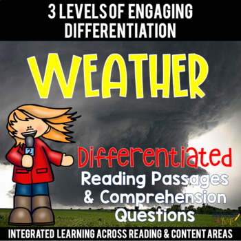 Preview of Weather {Differentiated Close Reading Passages & Questions}