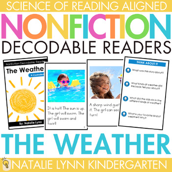 Preview of Weather Differentiated Nonfiction Decodable Reader Science of Reading Book