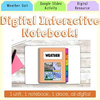 Preview of Weather Digital Interactive Notebook