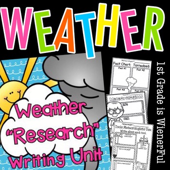 Preview of Weather | Meteorologists Clouds Water Cycle Sun Tornado Research Writing Unit