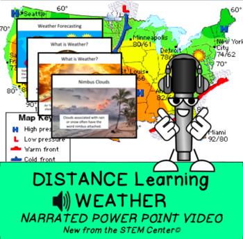 Preview of Weather Distance Learning Narrated Power Point Video