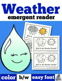 Weather Emergent Reader: What Is the Weather Outside?