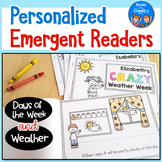 Weather Emergent Readers - Personalized Name Books