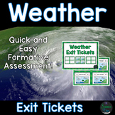 Weather Exit Tickets (Exit Slips)