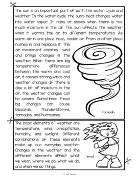 Weather FLIP Book Science: Weather Elements Precipitation Water Cycle ...