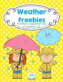 Preview of Weather FREEBIES
