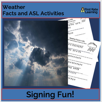 Preview of Weather Facts with an ASL Twist