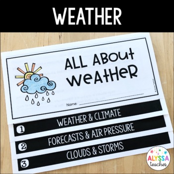 Weather Fact Flip Books - Saddle Up for 2nd Grade