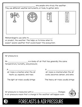 Weather Fact Flip Books  Science lessons, Flip book, Teaching science