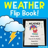 Weather Flip Book  | Weather Activities for Kindergarten &