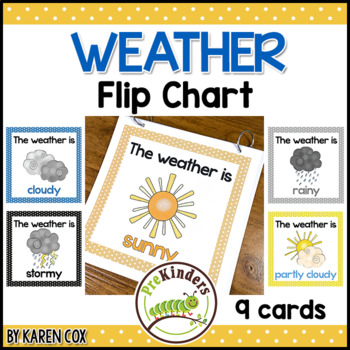 Preview of Weather Flip Chart for Bulletin Board or Teaching Area