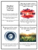 Weather Folklore Sayings Cards - Montessori