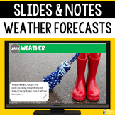 Weather Forecasting Slides & Notes Worksheet | 4th Grade S