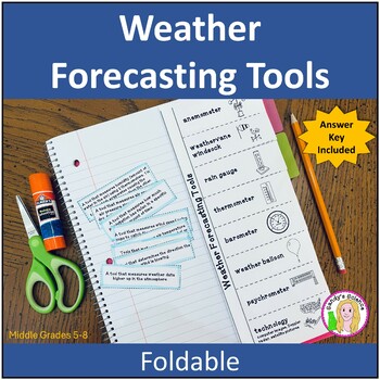 Preview of Weather Forecasting Tools Foldable