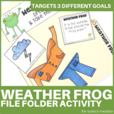Weather Frog Dressing File Folder Activity