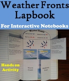 Weather Fronts Interactive Notebook Lapbook/ Foldable Activity