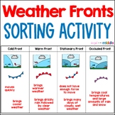 Weather Fronts Worksheet - Sorting Activity