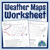 Weather Fronts Weather Maps Worksheet Middle School MS-ESS2-5