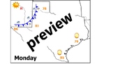 Weather Fronts in Texas, analyze weather patterns