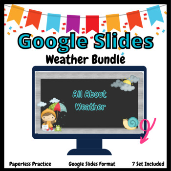 Weather GOOGLE Slides Task Cards Bundle by CarolinaTeaching TPT