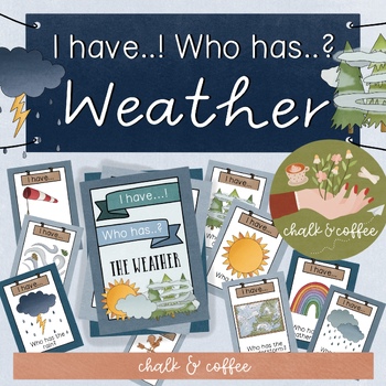 Preview of Weather Game I have..! Who has.? – educational game for science Weather Study