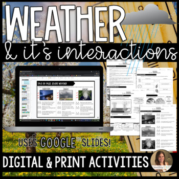 Weather Google Slides™ and Print Activities by Secondary Sparks TPT