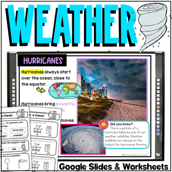 Preview of Weather Unit | Charts & Graphs, Instruments, Clouds, Precipitation, Seasons