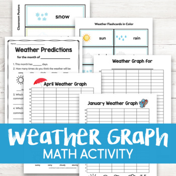 Weather Graph Activity + Classroom Morning Posters by Learn in Color