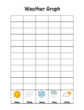 Weather Graph for Calendar Binder by Kel's Kindergarten | TpT