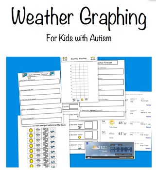 Weather Graphing for Kids with Autism by Hailey Deloya | TpT