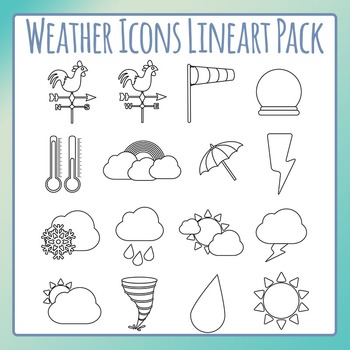 weather thermometer clip art black and white