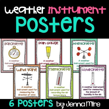 Preview of Weather Instruments Posters