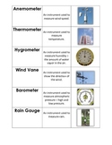 Weather Instrument Matching Cards
