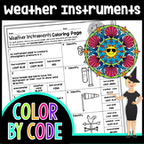 Weather Instruments Color By Number | Science Color By Number