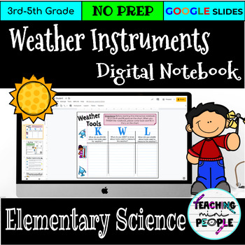 Weather Instruments Digital Notebook - Distance Learning - Google Slides