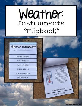 Preview of Weather Instruments Flipbook