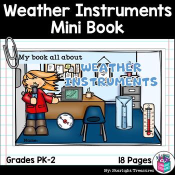Preview of Weather Instruments Mini Book for Early Readers