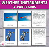 Weather Instruments Montessori 4-part cards