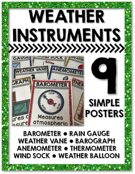 Preview of Weather Instruments Posters