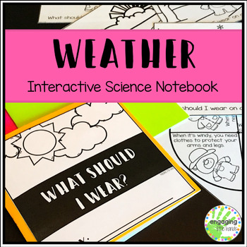 Weather Interactive Book by Engaging Little Hands | TpT