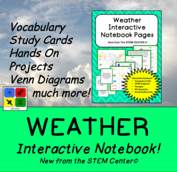 Preview of Weather Interactive Notebook - Distance Learning Friendly