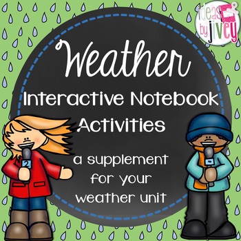 Preview of Weather Interactive Notebook Activities