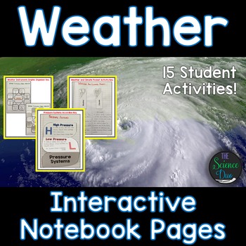 Preview of Weather Interactive Notebook Pages