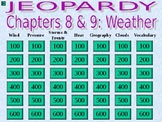 Weather Jeopardy Power Point with Interactive Scoreboard